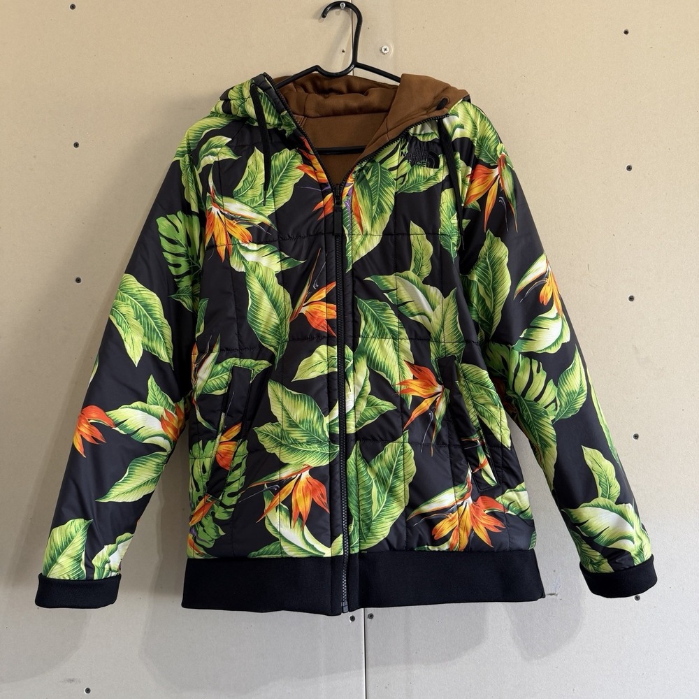 The North Face Reversible Jacket Mens Medium Kingston Mahalo Bird of Paradise